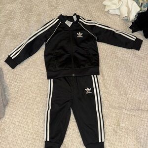 Adidas Black tracksuit